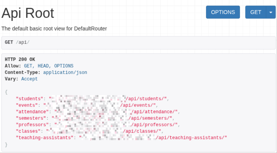 API Root access