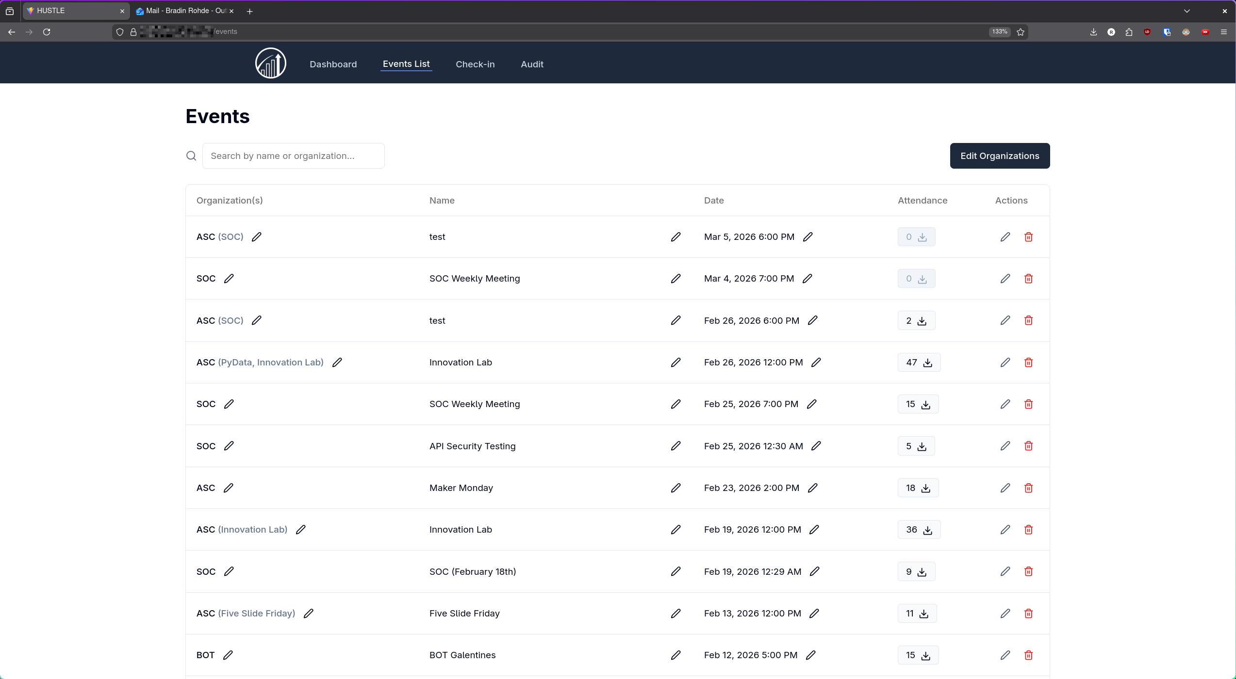 Event Dashboard