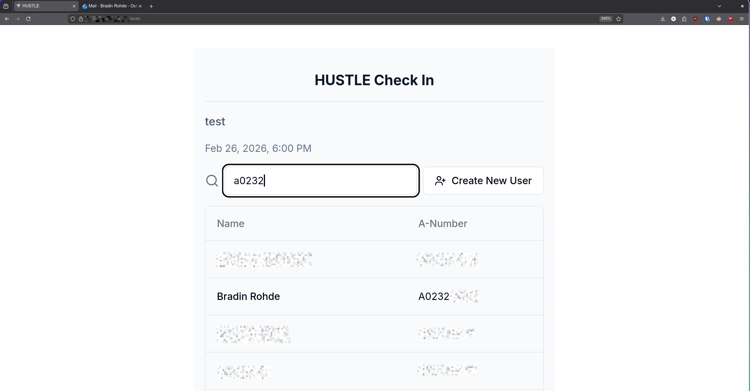 Normal usage of the site