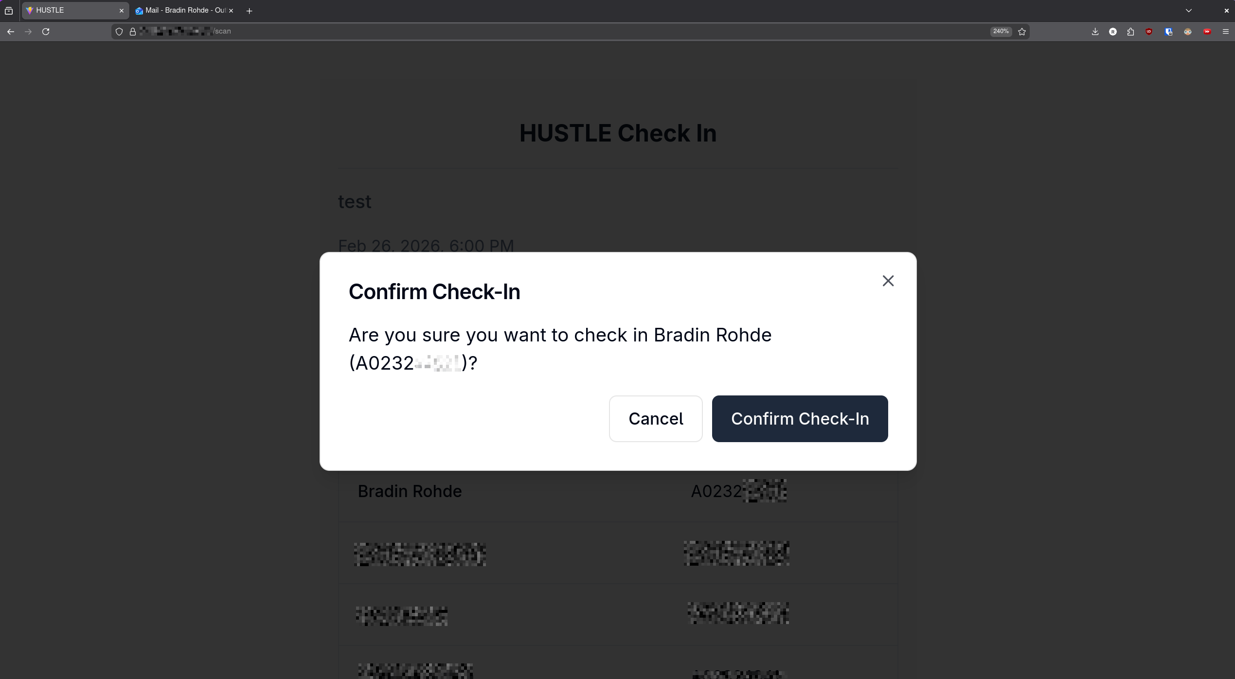 Normal usage of the site